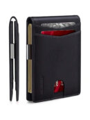 Wallet For Men – Slim Bifold Leather With RFID & Money Clip