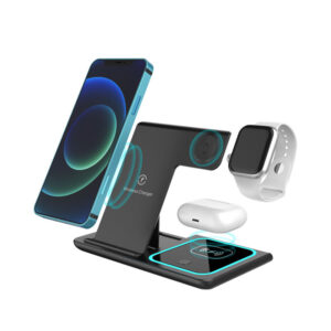 3‑in‑1 Phone Watch Headset Wireless Charger Folding Stand